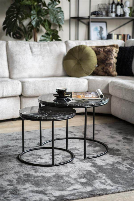 Salontafel Romeo Marmer (set van 2)