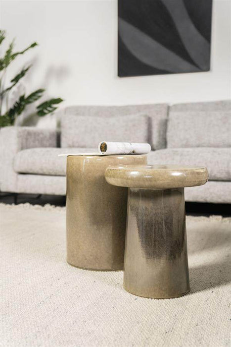 Bijzettafel Glaze - taupe