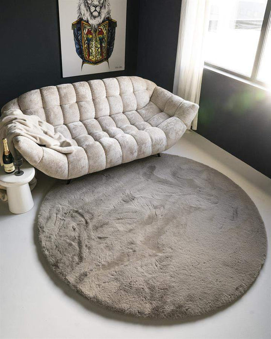 Rond tapijt Zena grijs 200cm