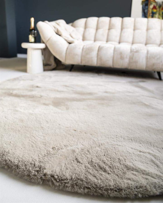 Rond tapijt Zena grijs 200cm
