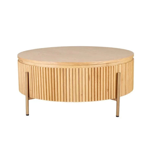 Salontafel Belfort 90Ø (Natural oak)