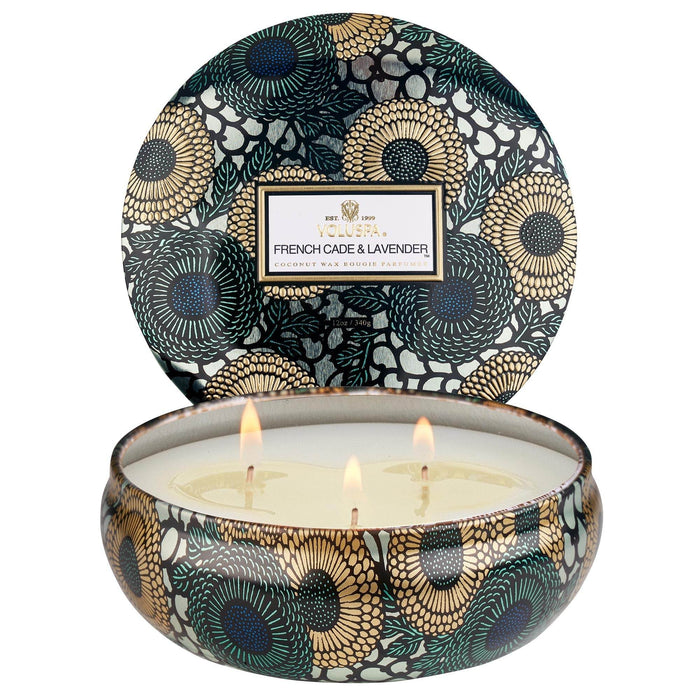 Voluspa Geurkaars Cade Lavender 3 Lonten Tin