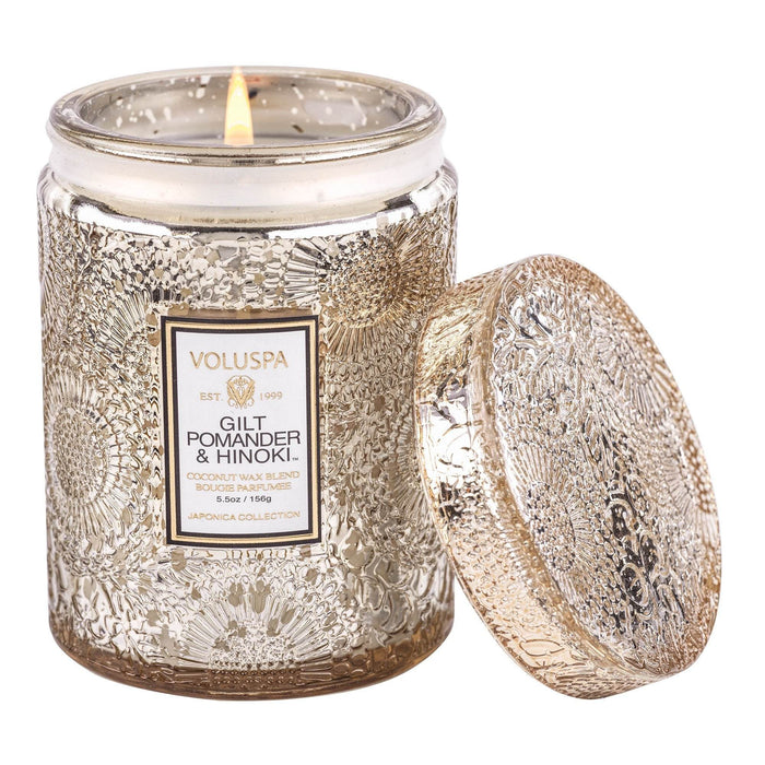 Voluspa Geurkaars Gilt Pomander & Hinoki Small Jar