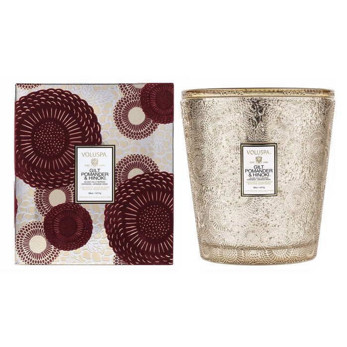 Voluspa Geurkaars Gilt Pomander & Hinoki - 3 Lonten kaars