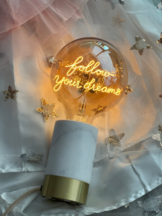 Decolamp "Follow Your Dreams" - Bedraad