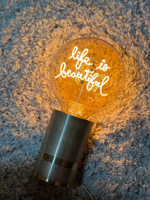 Decolamp "Life Is Beautiful" - Bedraad