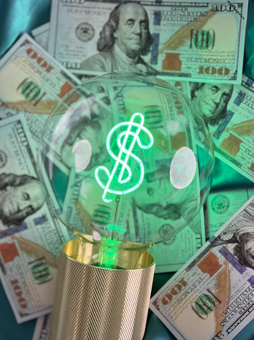 Decolamp "Dollar" - Bedraad