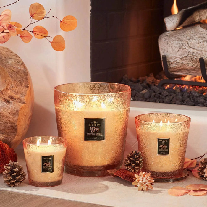 Voluspa Geurkaars Spiced Pumpkin Latte 3 lonten