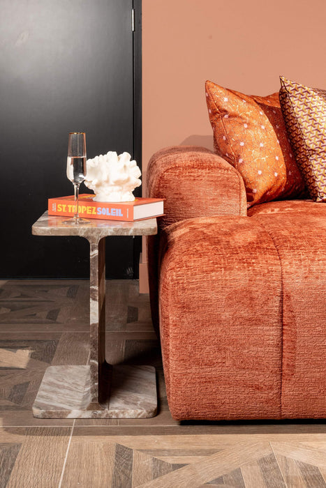 Sofa Cube 3-zits + lounge links Blush Fusion