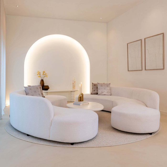 Bank Grayson Ottoman Rechts White Furry