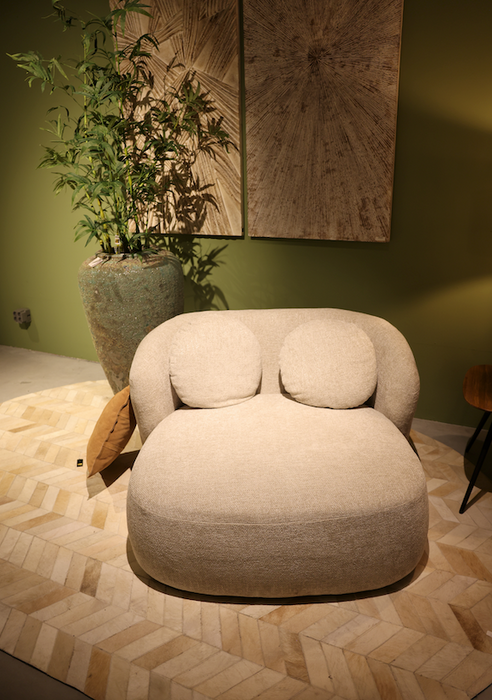 Aphrodite Cream Loveseat Fauteuil
