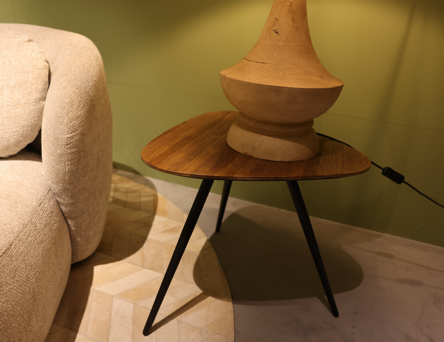 Rupert Naturel teakhouten salontafel - Set van 2