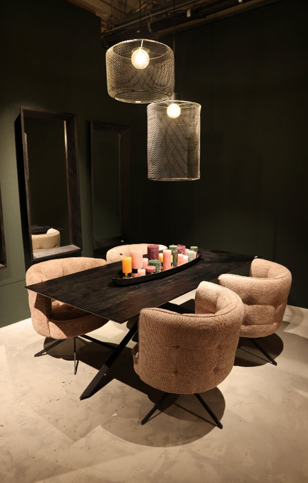 Alore Eettafel Zwart Rechthoek