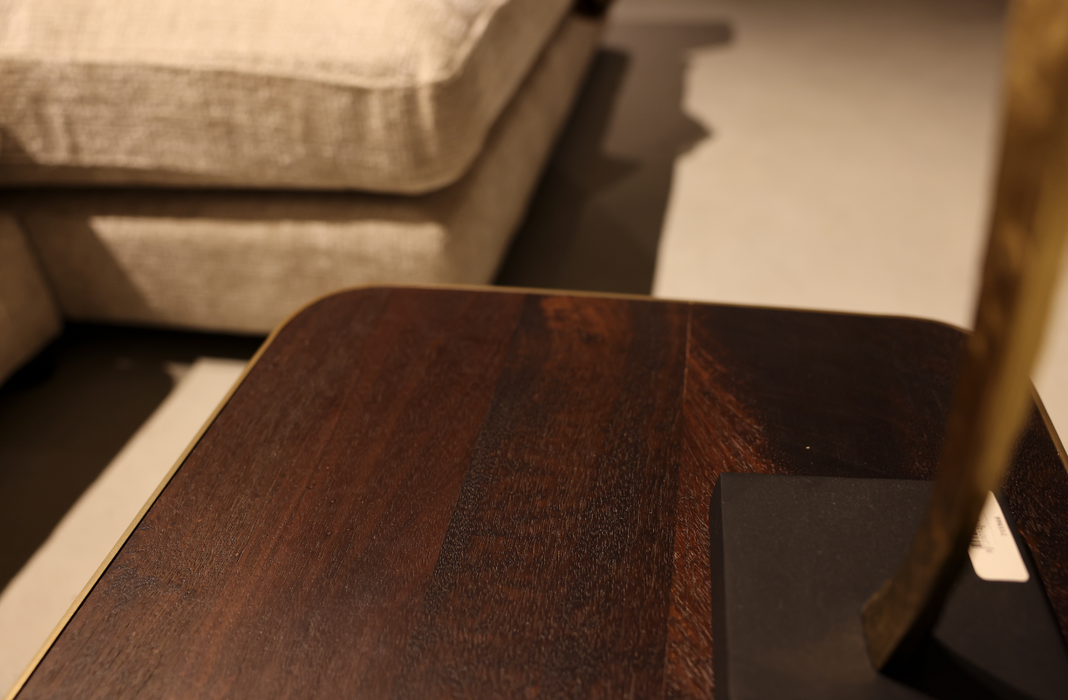 Warren Salontafel bruin hout goud