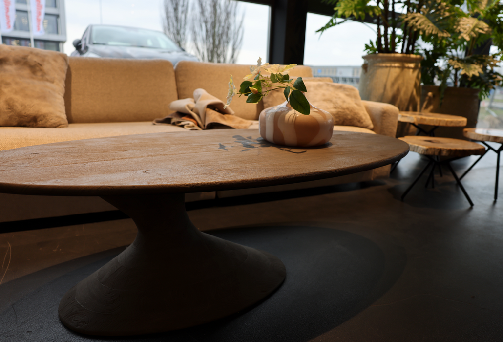 Nemo salontafel naturel acaciahout ovaal