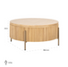 Salontafel Belfort 90Ø (Natural oak)