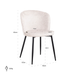 Stoel Sandy cream fusion (set van 2)