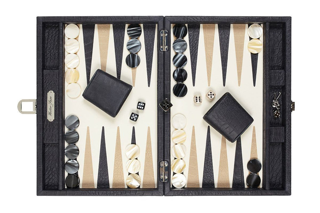 Backgammon Alain - Croco Leer