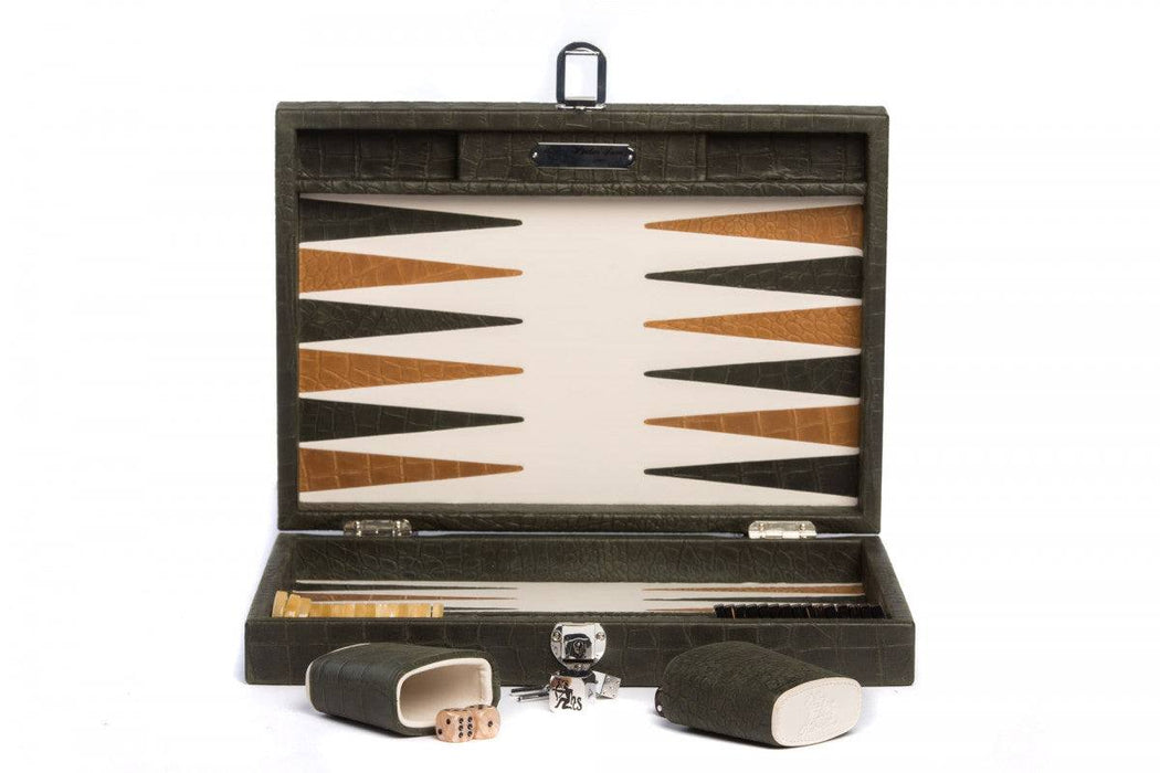 Backgammon Alain - Croco Leer