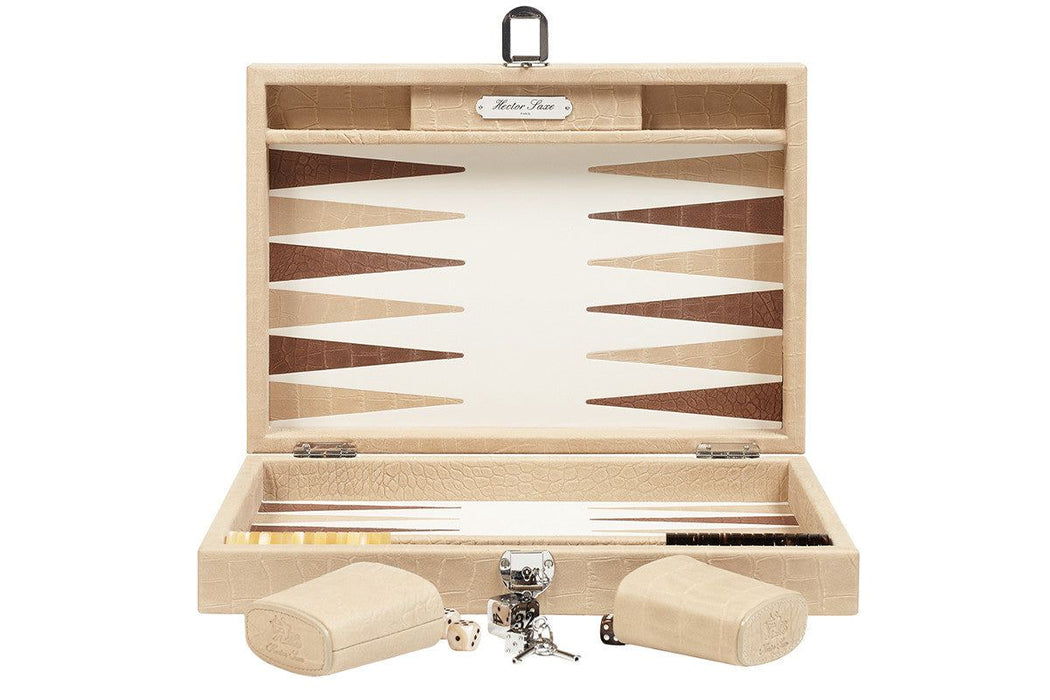 Backgammon Alain - Croco Leer