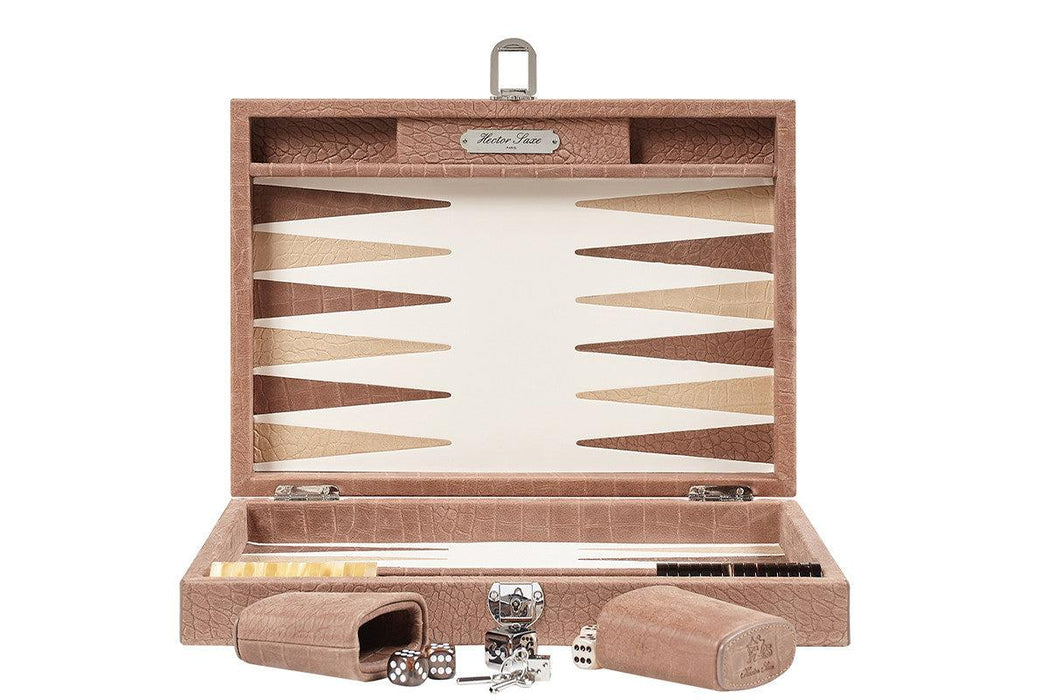 Backgammon Alain - Croco Leer
