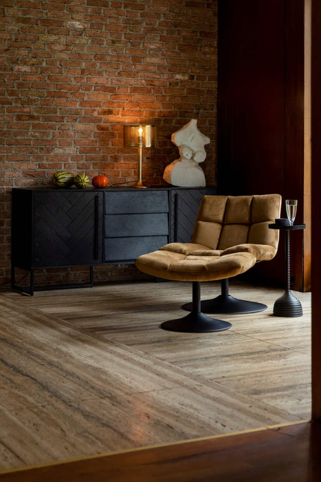 Bar Loungestoel Goud Bruin
