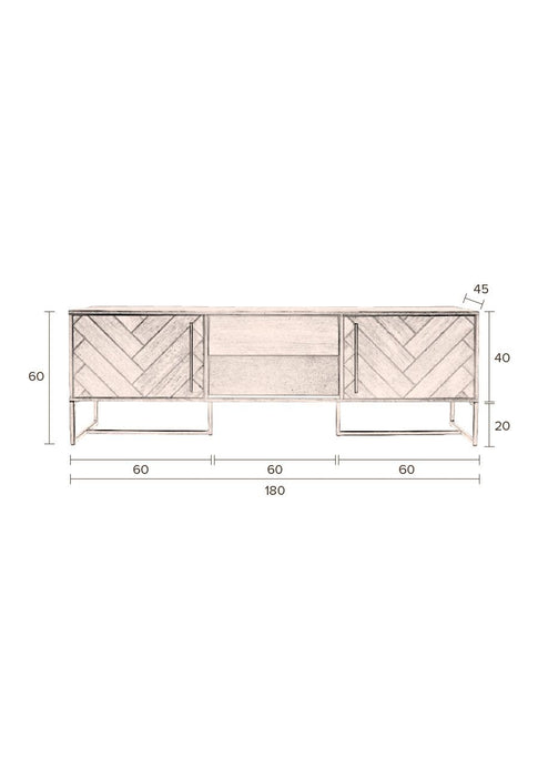 Class Dressoir Zwart Laag