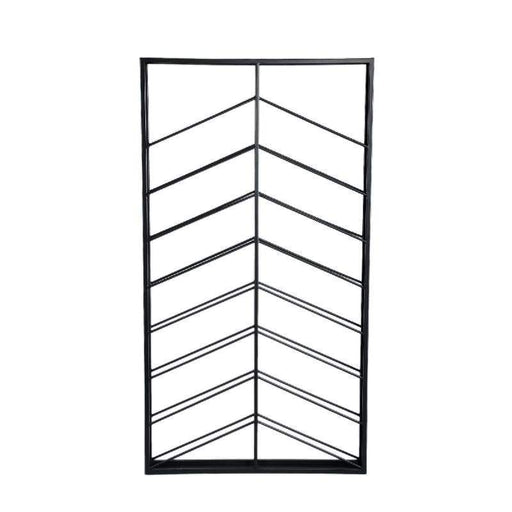 Zwart Vinno Wijnrek 65 x 8,5 x 120