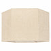 Lampenkap Miley sand bouclé, medium zeshoekig