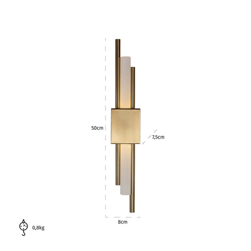 Wandlamp Mylas Goud