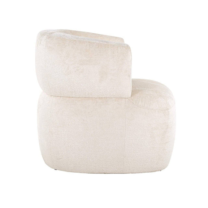 Fauteuil Donna white chenille