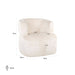 Fauteuil Donna white chenille