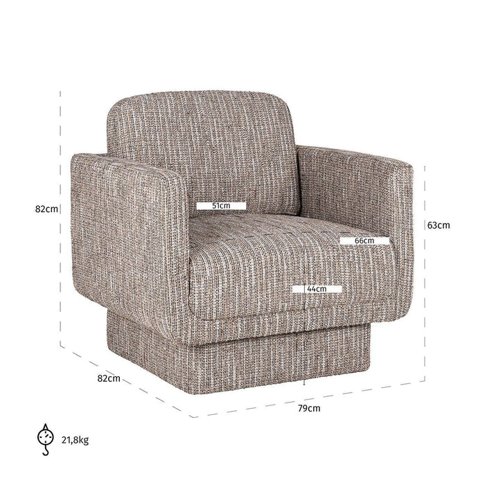 Fauteuil Ragnar beige coco