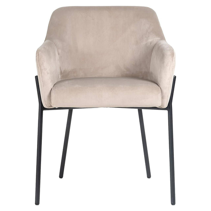Stoel Fay khaki velvet