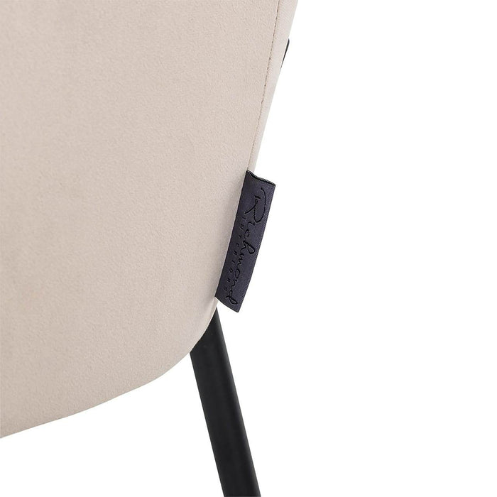 Stoel Fay khaki velvet