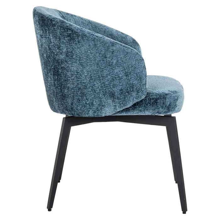 Stoel Amphara Blauw chenille