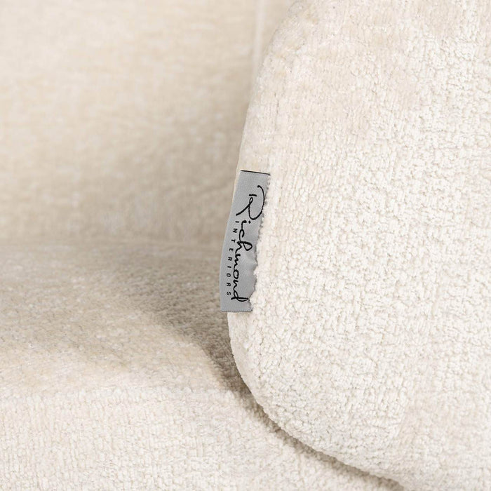 Stoel Amphara white chenille fire retardant