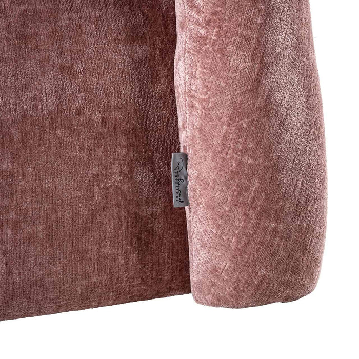 Fauteuil Dana rose chenille