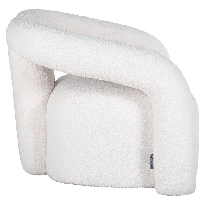 Fauteuil Dana white furry
