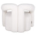 Fauteuil Dana white furry