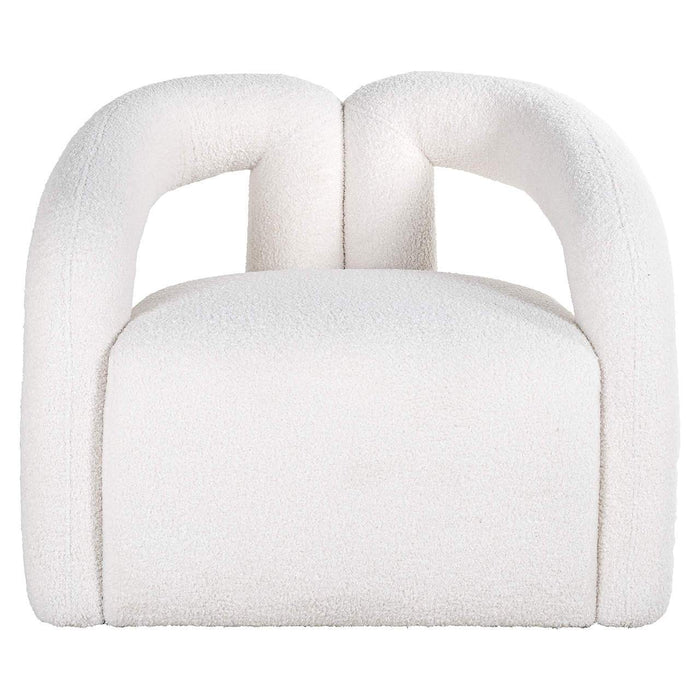 Fauteuil Dana white furry
