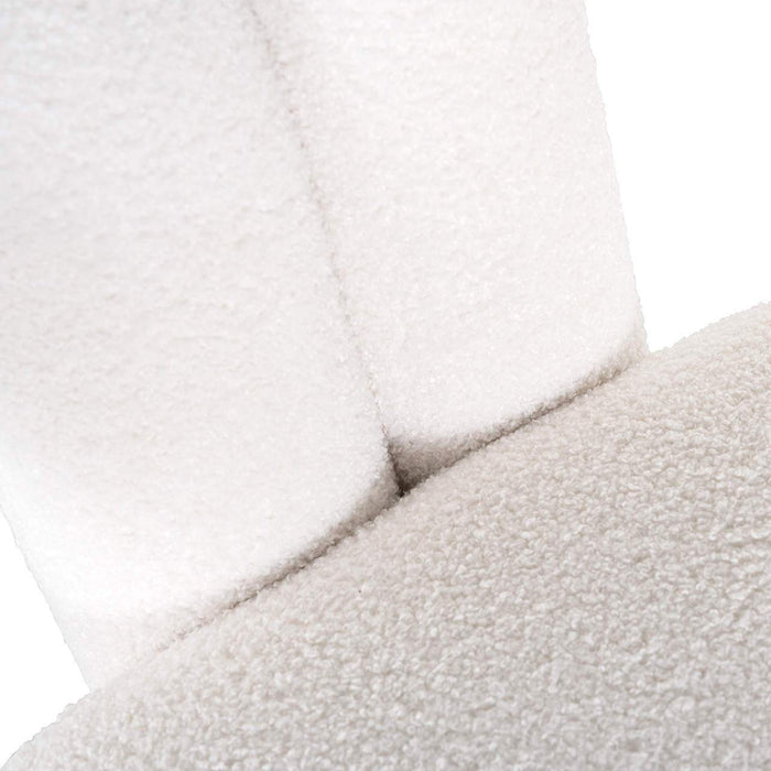 Fauteuil Dana white furry