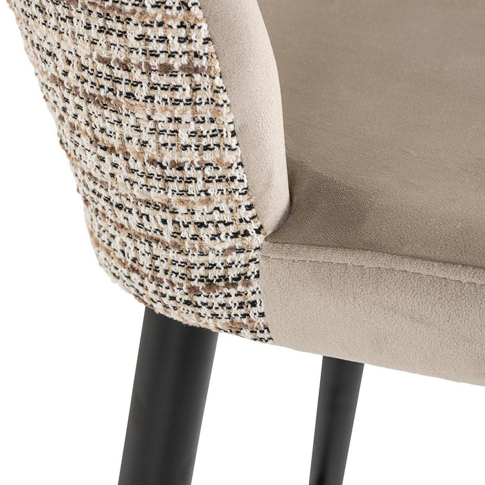 Barstoel Tabitha trendy nature / Quartz khaki