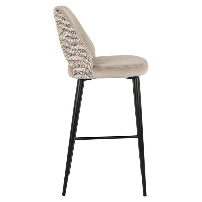 Barstoel Tabitha trendy nature / Quartz khaki