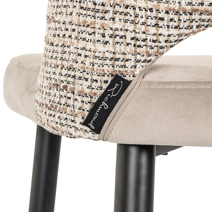 Barstoel Tabitha trendy nature / Quartz khaki