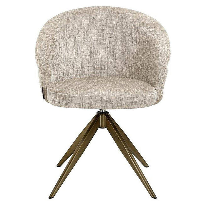 Draaistoel Zendaya beige chenille (Niagara 902 beige)