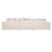 Bank Alcazar 3-zits + lounge links/rechts white chenille