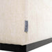 Fauteuil Beaudy white chenille fire retardant