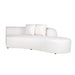 Bank Grayson Ottoman Rechts White Furry