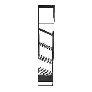 Zalig zwart iron muur wijnrek 46 x 35,5 x 179,5